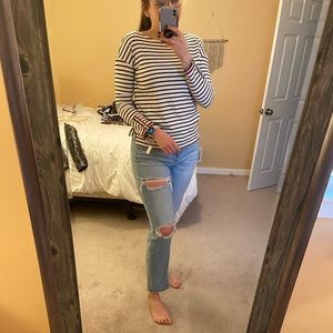 NWT Talbots Boatneck Striped Shirt